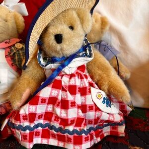 Red and White Stuffed Animal Teddy Bear